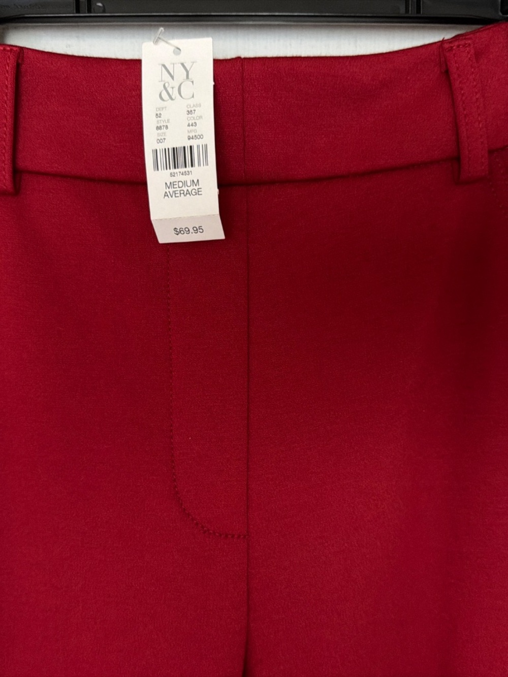 New York & Company Red Wide Leg Dress Pants Size Medium - Picture 2 of 8